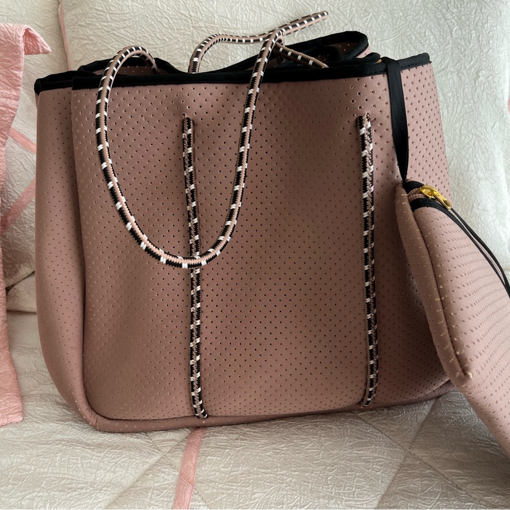 Stylish Pink Perforated Tote Bag